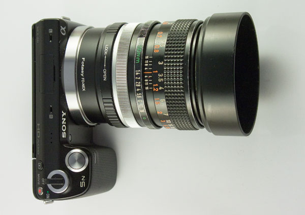 Canon FD 50mm f/1.4 lens with the Sony NEX